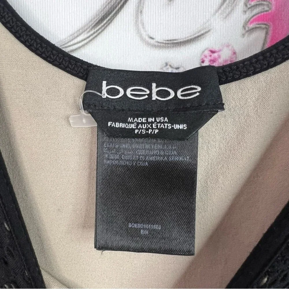 bebe dress stretchy bodycon tight 2 layer style Black Long Sleeve Lace sexy